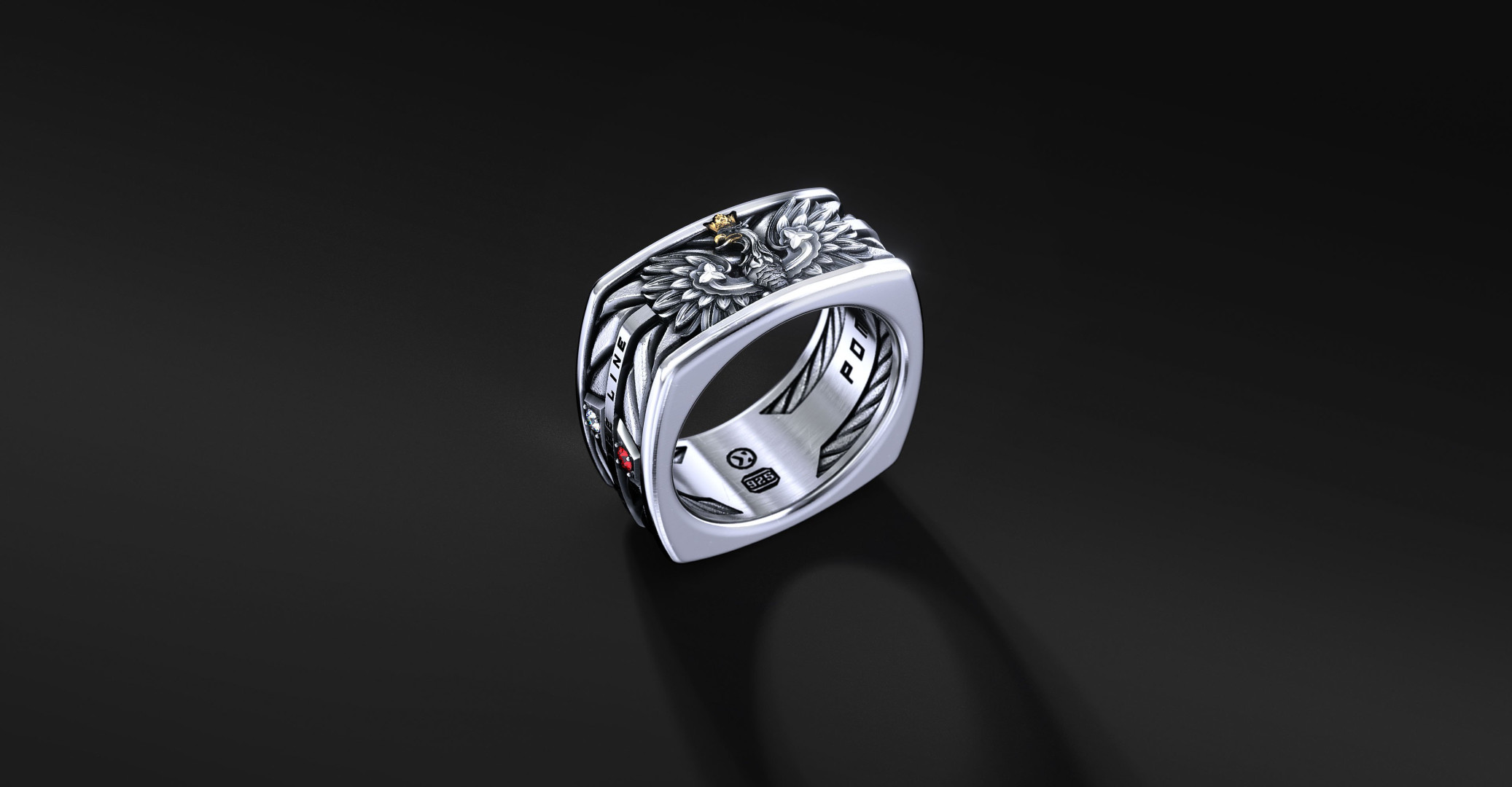 Sygnet HTL Policja "Square Band B" | Enigma Jubiler