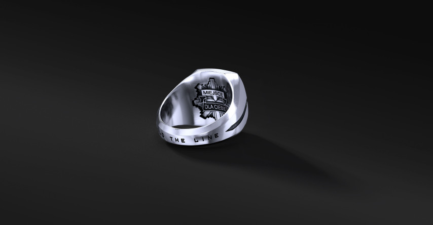 Sygnet HTL Policja "Square Ring Godło" | Enigma Jubiler