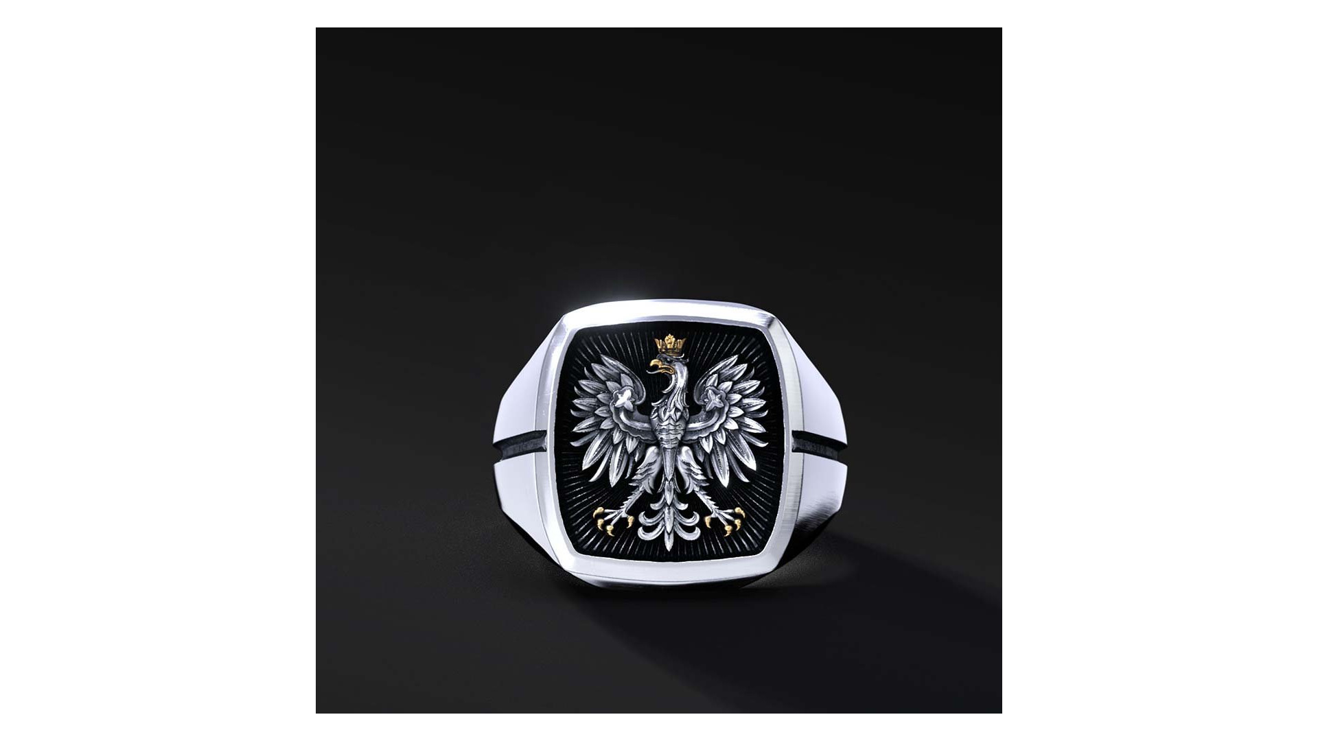 Sygnet HTL Policja "Square Ring Godło" | Enigma Jubiler
