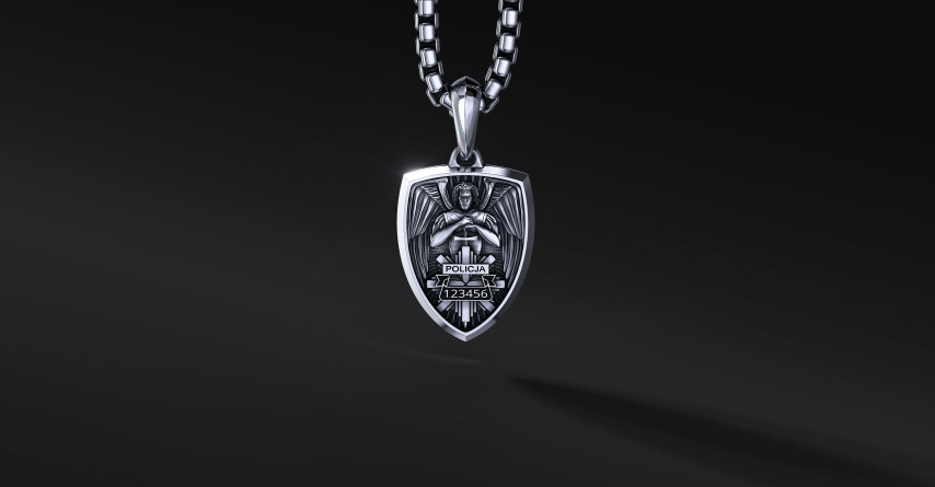 Zawieszka HTL Policja "Shield" (duża) | Enigma Jubiler