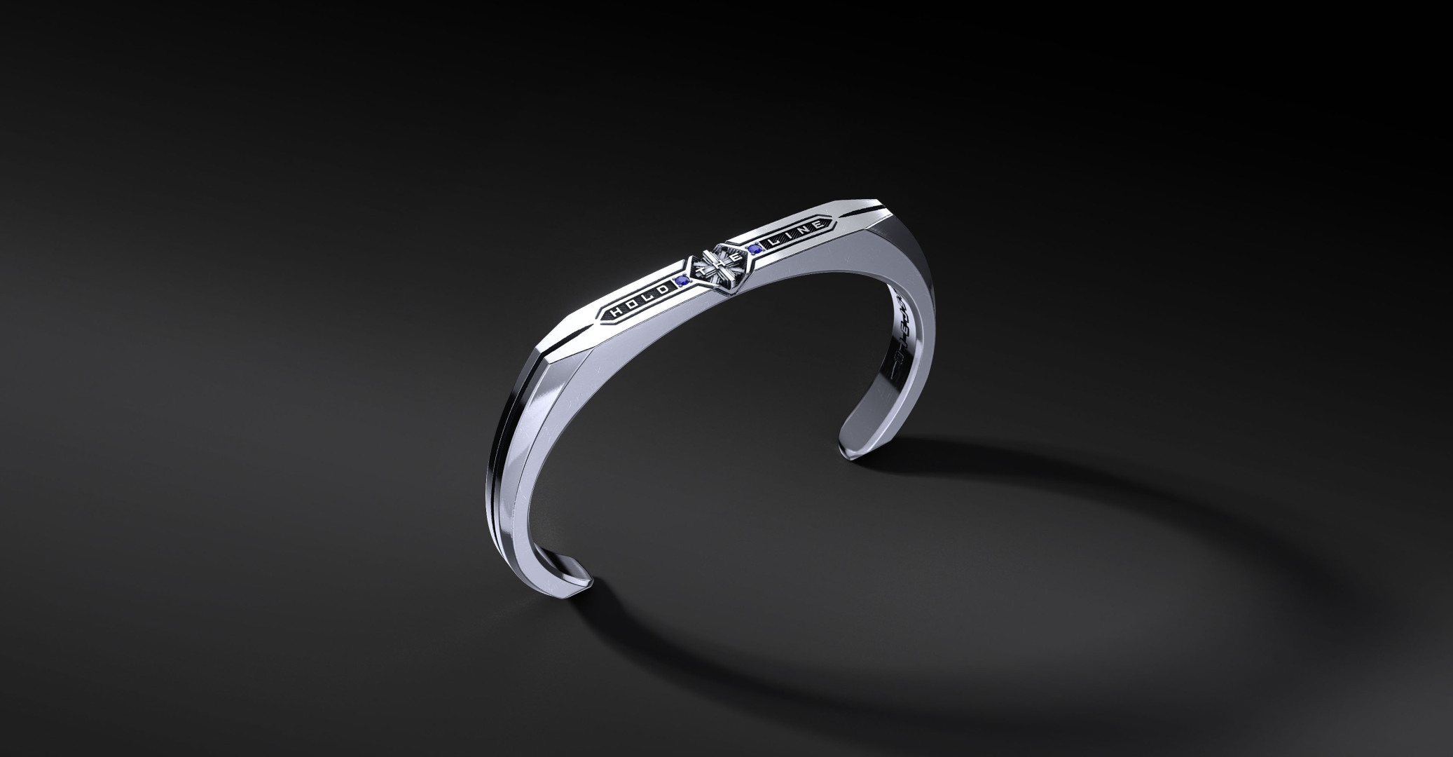 希少 undercover fragment titanium bangle Bransoletka HTL Policja 