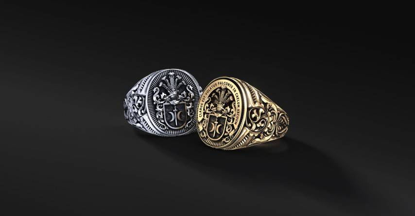 Sygnet Rodowy z Herbem na zamówienie | Enigma Jubiler