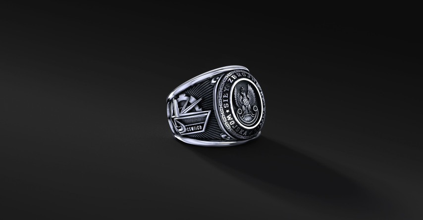 Pierścień Centrum Szkolenia Wojsk Inżynieryjnych i Chemicznych | Enigma Jubiler