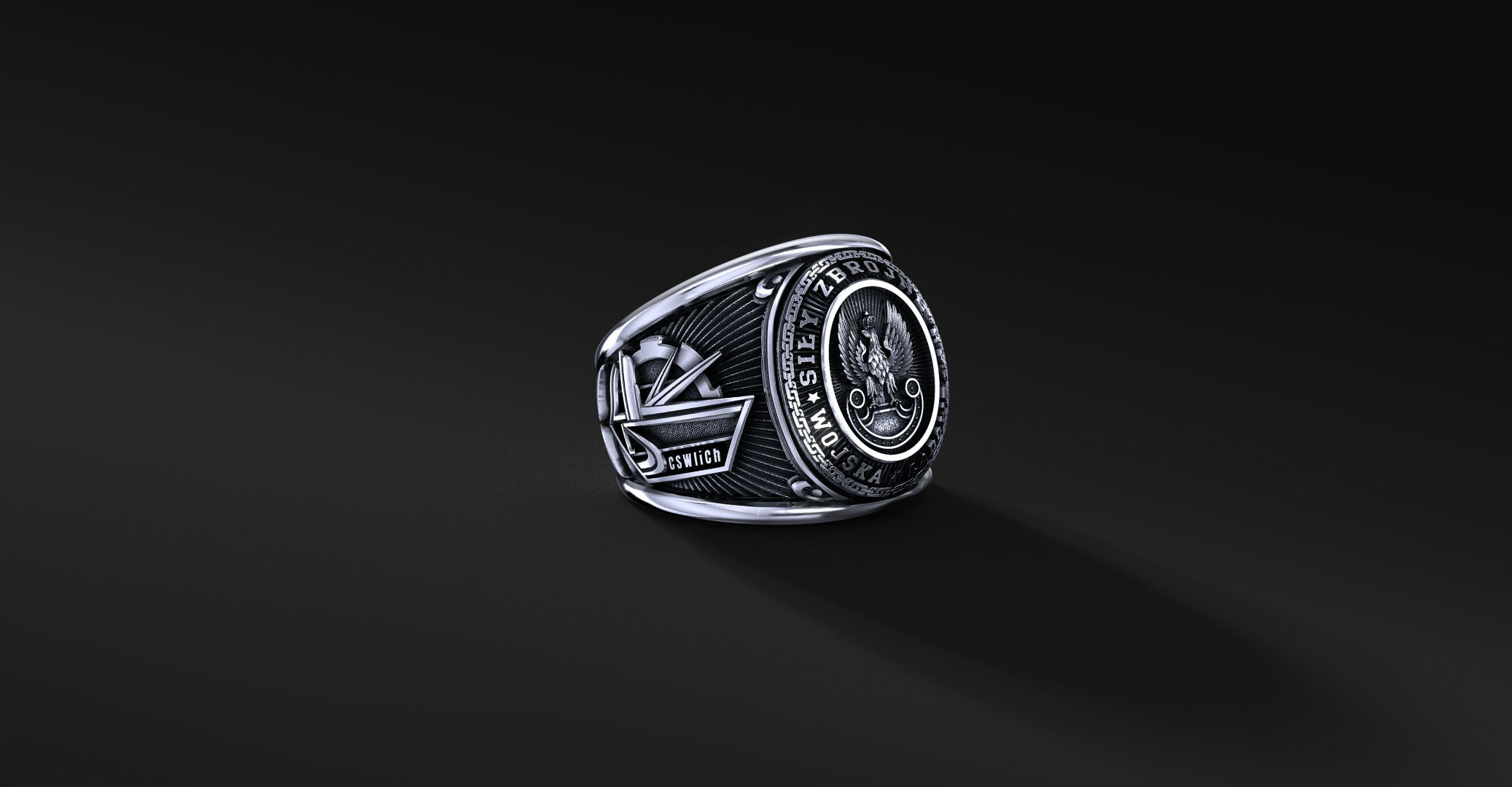 Pierścień Centrum Szkolenia Wojsk Inżynieryjnych i Chemicznych | Enigma Jubiler